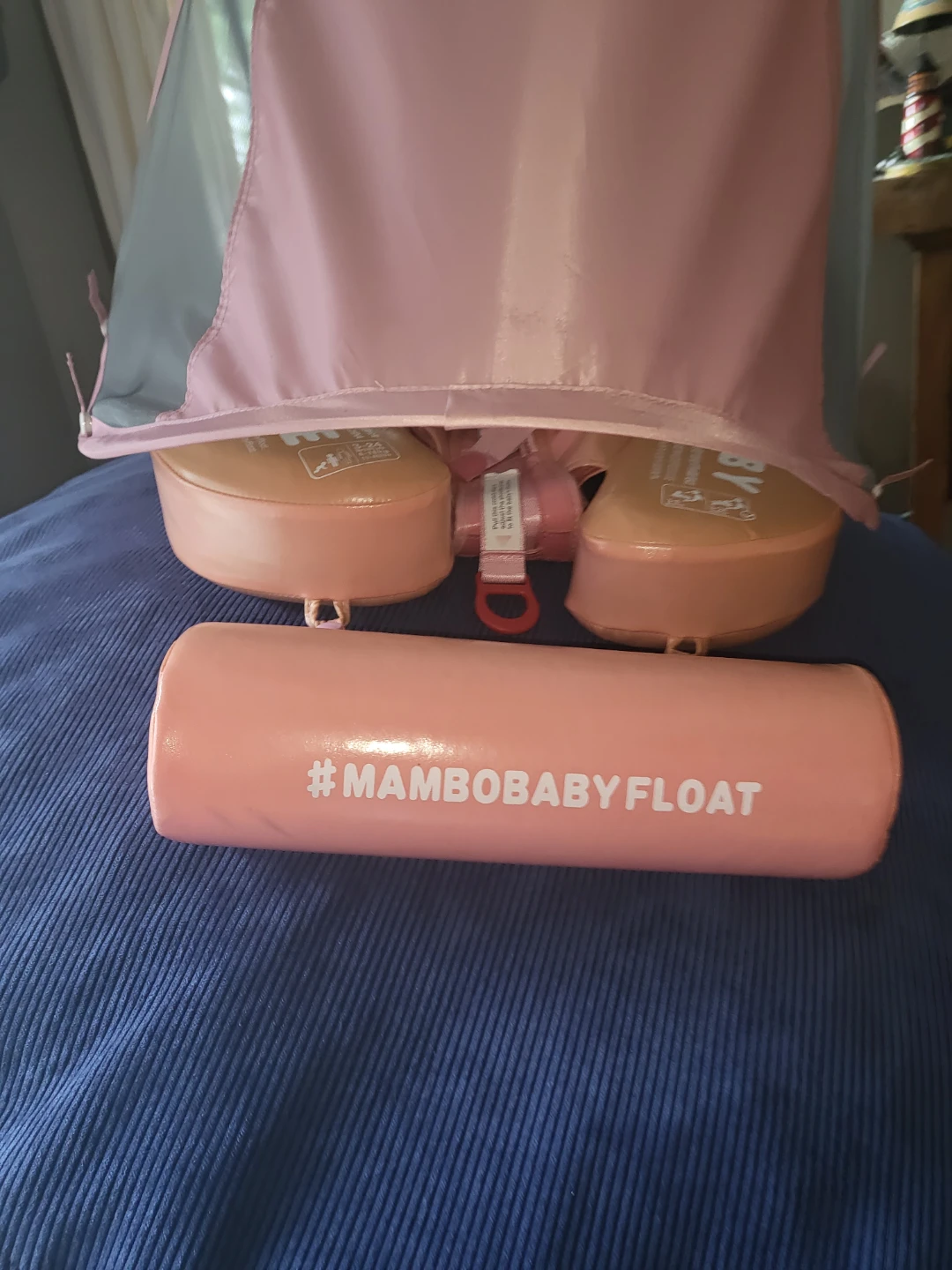 MamboBaby Swim Float with Sun Canopy - Pink - photo 5