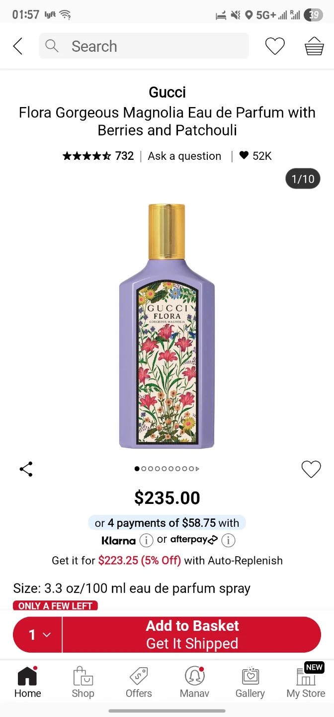 Gucci Flora Magnolia for sale!!
