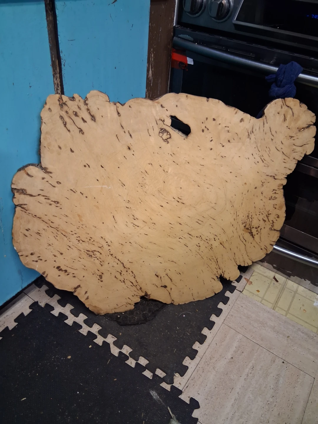 Live Edge Birds Eye Maple Burl.