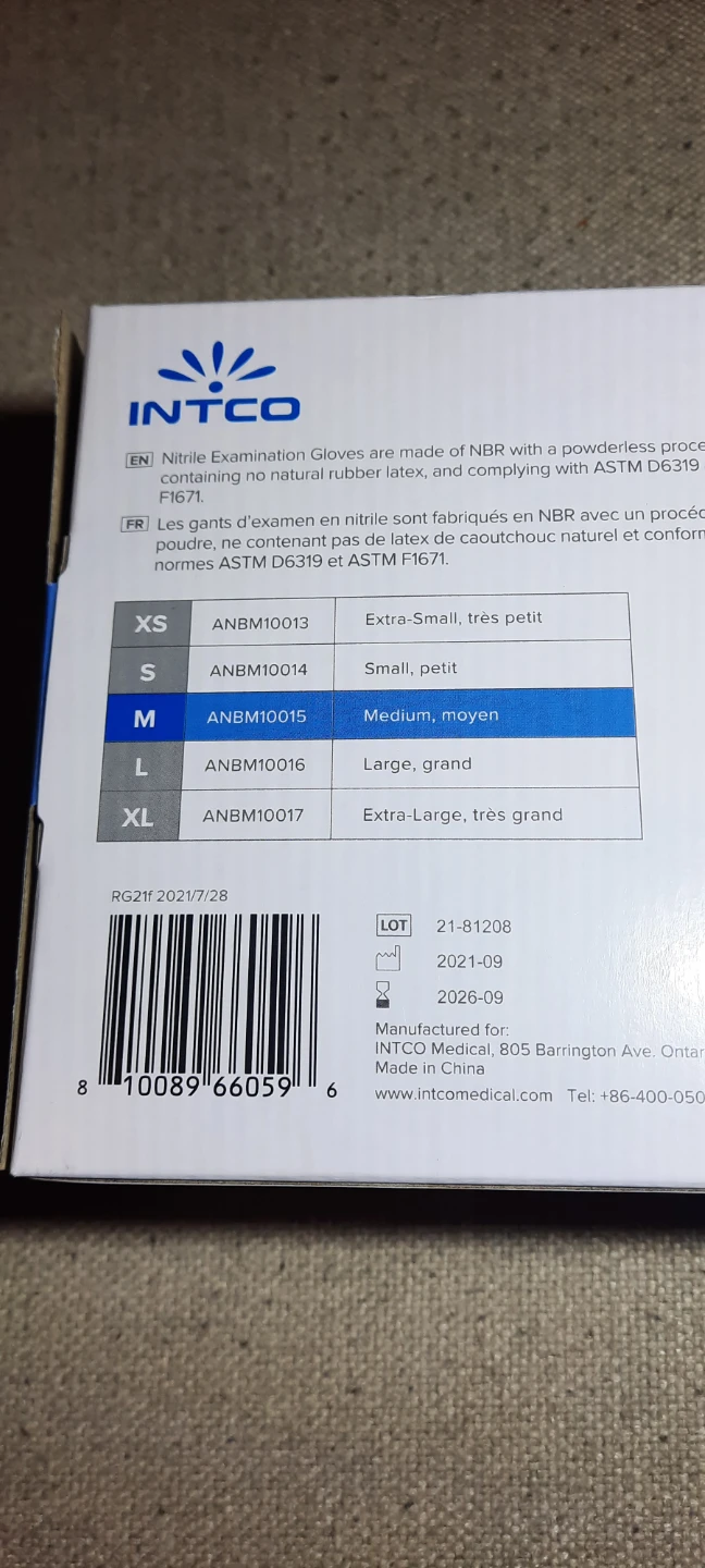 New AdvanCare Nitrile Exam Gloves - Medium 🥕 - photo 2