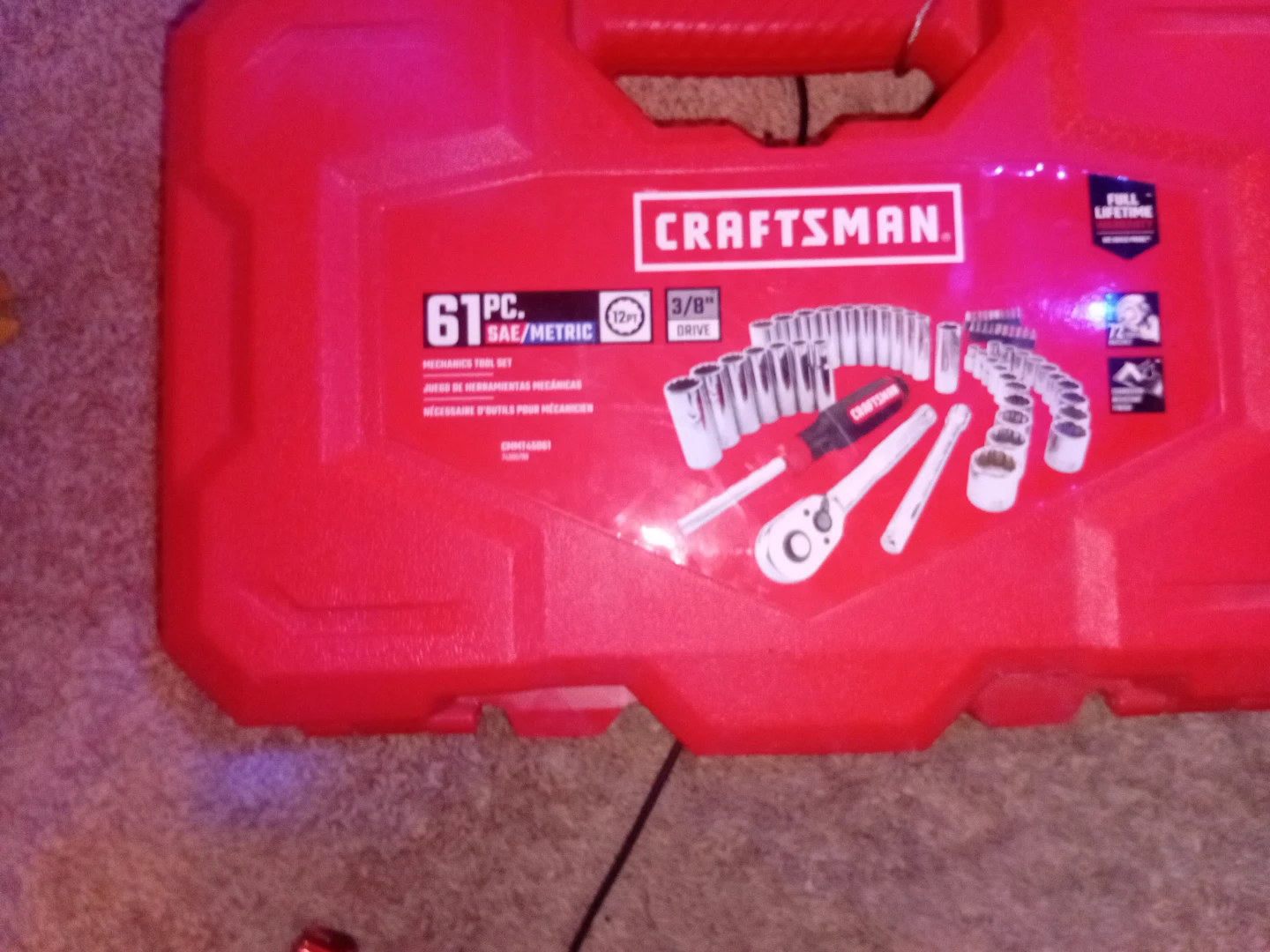 Craftsman 61 Pc. SAE/Metric Mechanics Tool Set