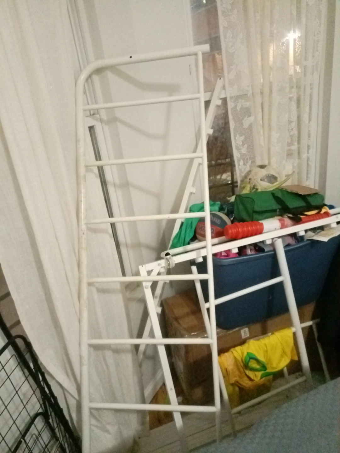 White Metal Daybed Frame with Trundle - photo 3