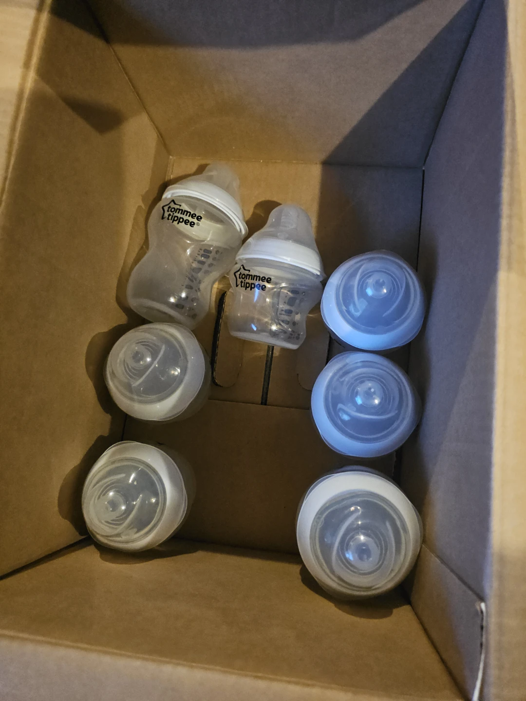 Tommee Tippee Baby Bottles with Caps - 5oz & 9oz