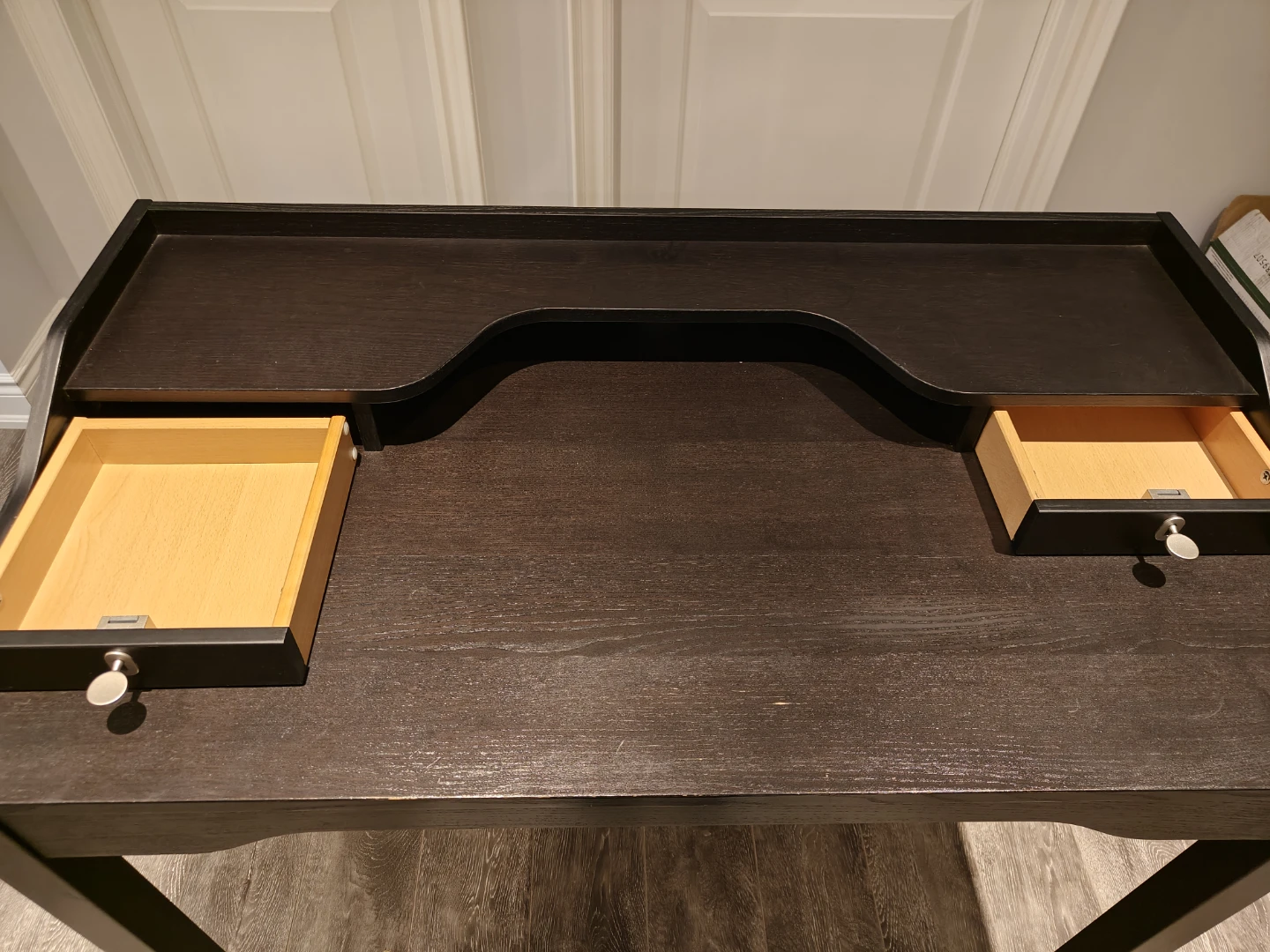 Ikea Dark Brown Writing Desk - photo 2