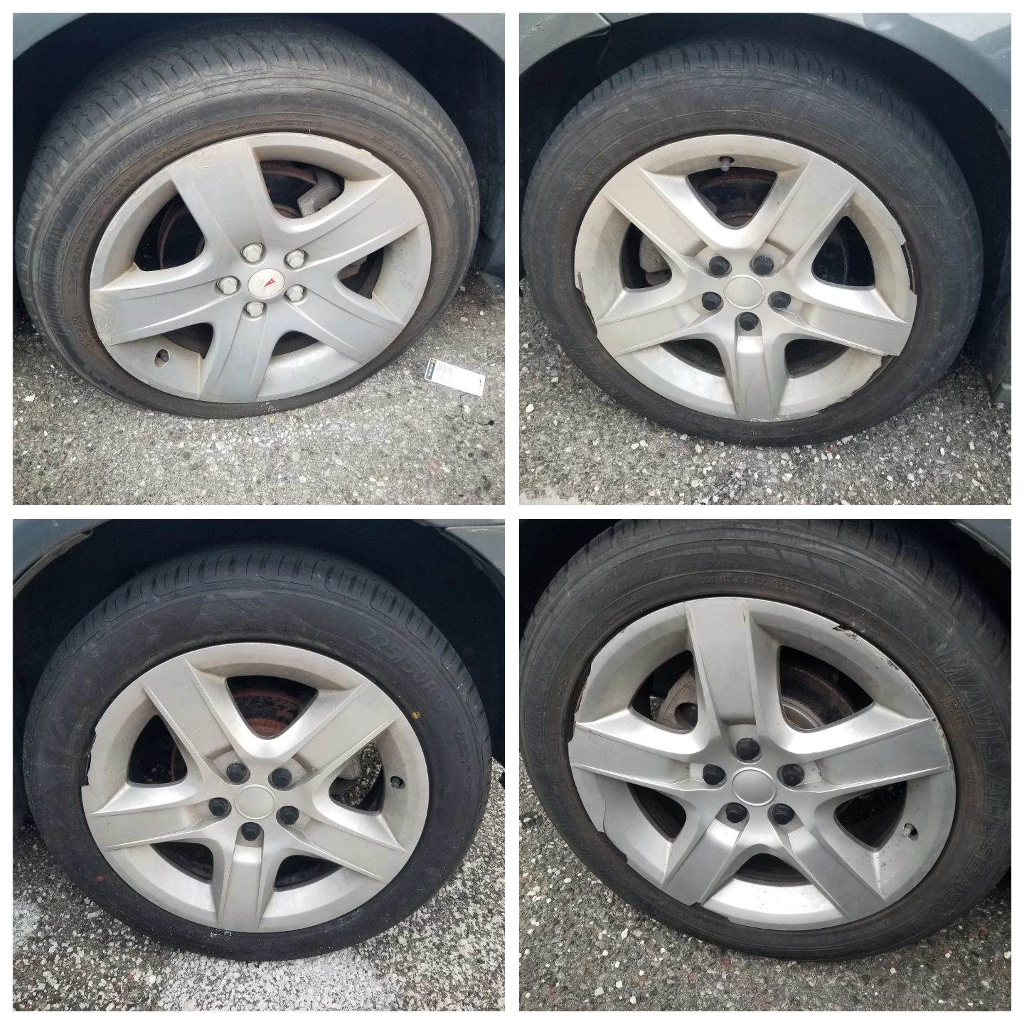 17" steel wheels for Chevy/Saab/Pontiac/Saturn with hub caps
