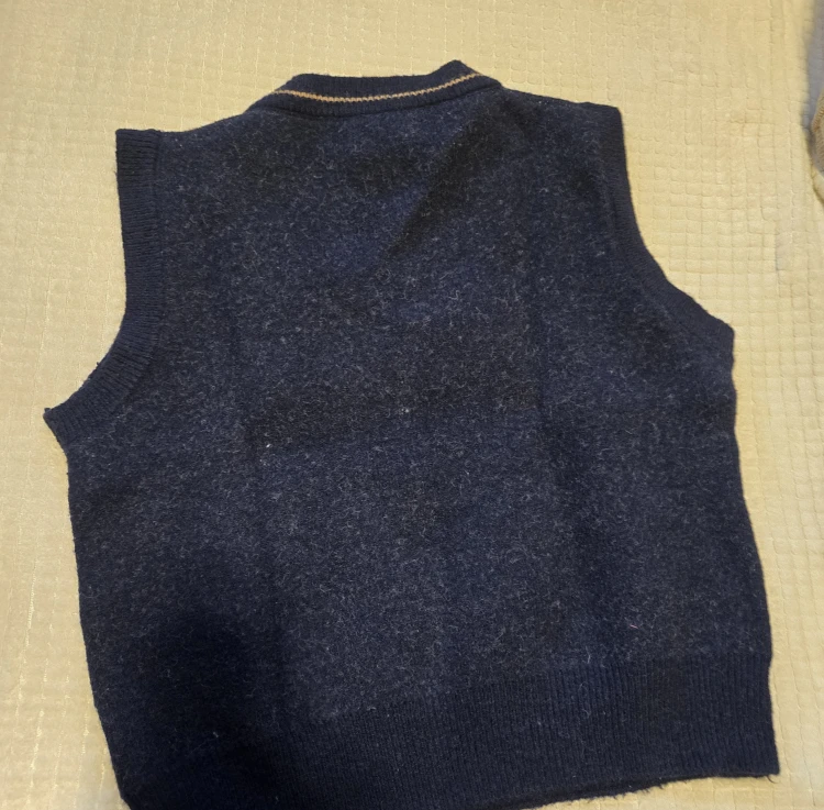 Navy Argyle Sweater Vest - photo 2