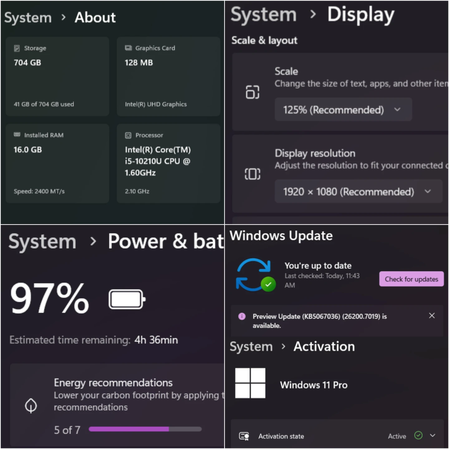 Lenovo ThinkPad E15 - i5, 16GB, 256gb SSD, 500gb Hdd, Win11Pro - photo 4