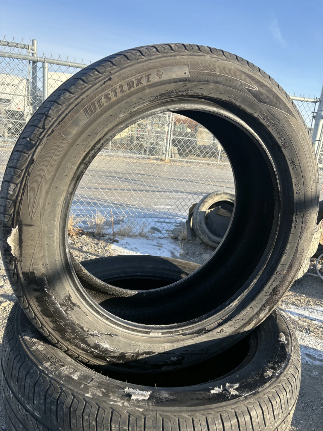 Set of 4 Westlake  tires good condition tires size 265/50/r20
