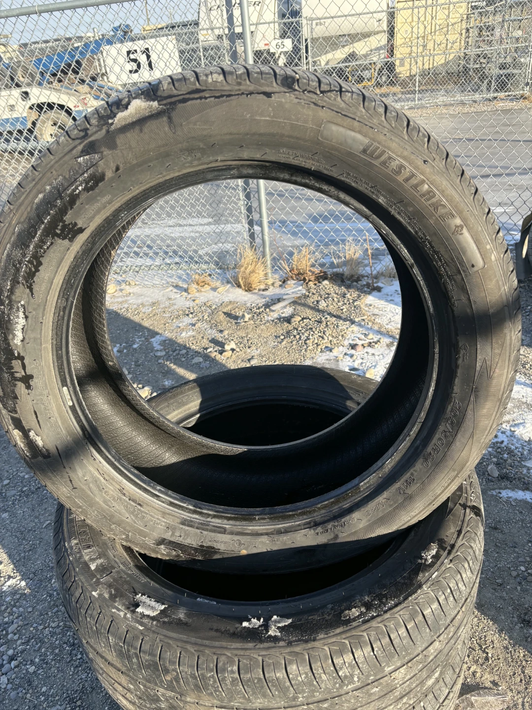 Set of 4 Westlake  tires good condition tires size 265/50/r20 - photo 2