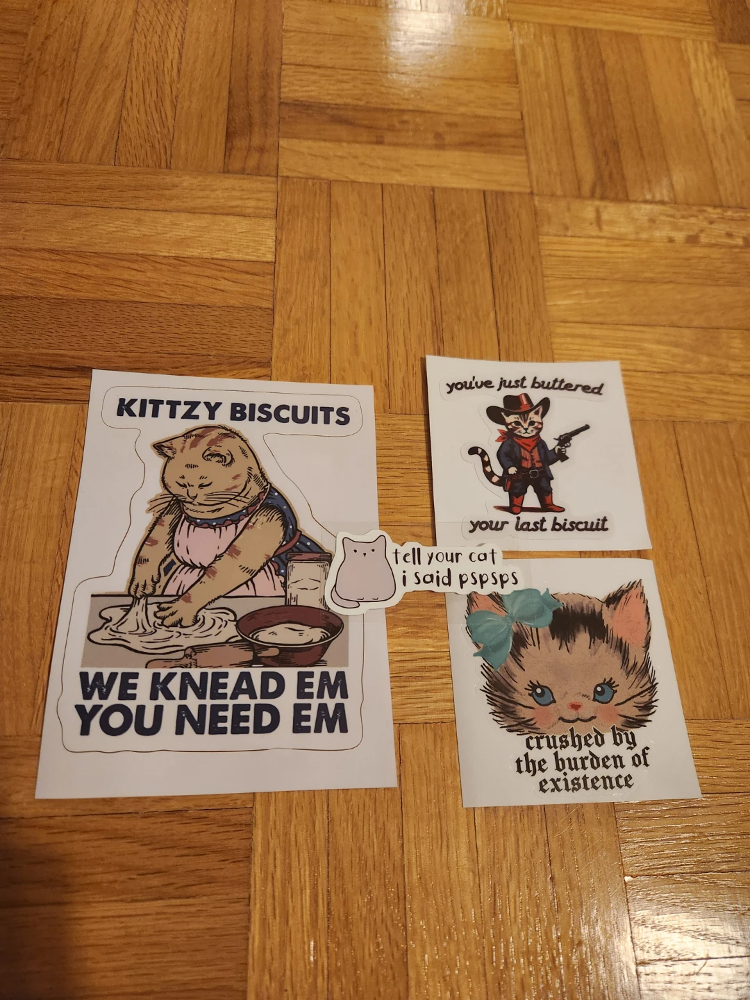 Sticker Set-"Kitty Biscuits Distribution Bakery"