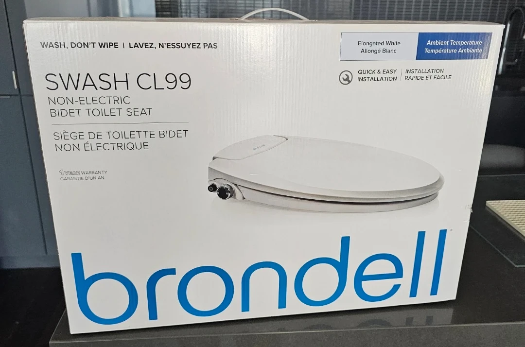 Brondell Swash CL99 Non-Electric Bidet Toilet Seat