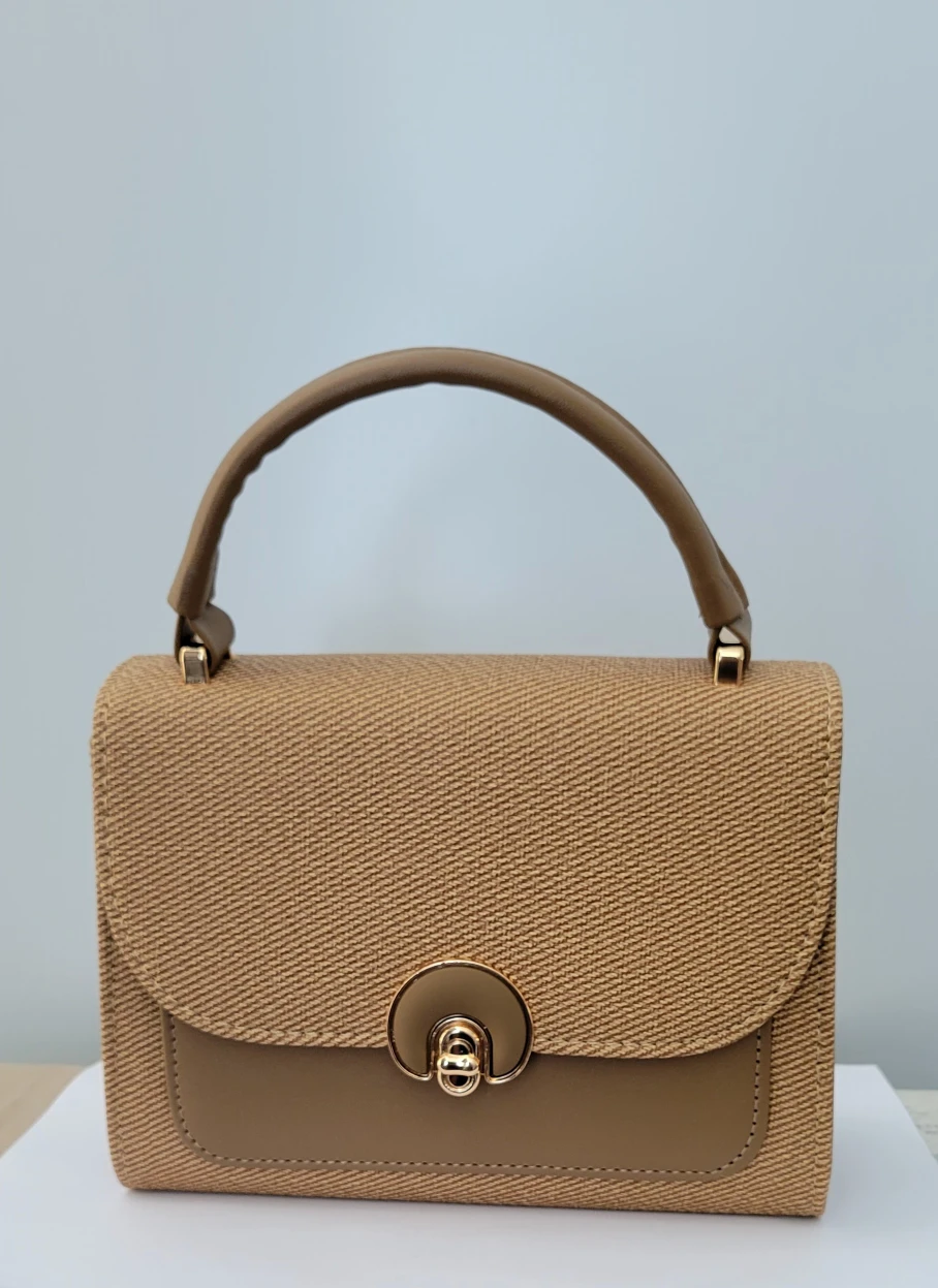 Belladonna Beige Handbag with Strap