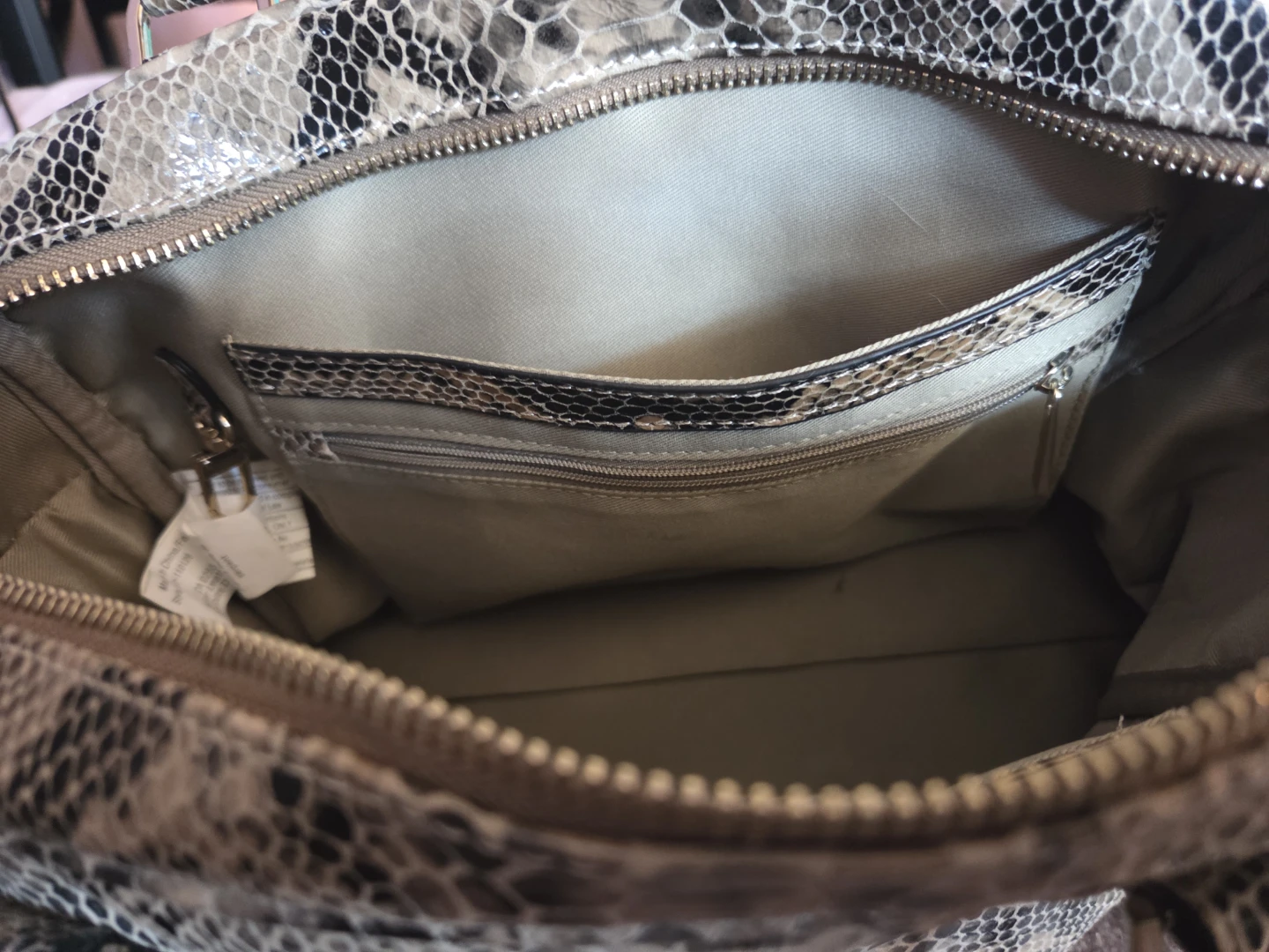 Danier Snakeskin Print Handbag - photo 3