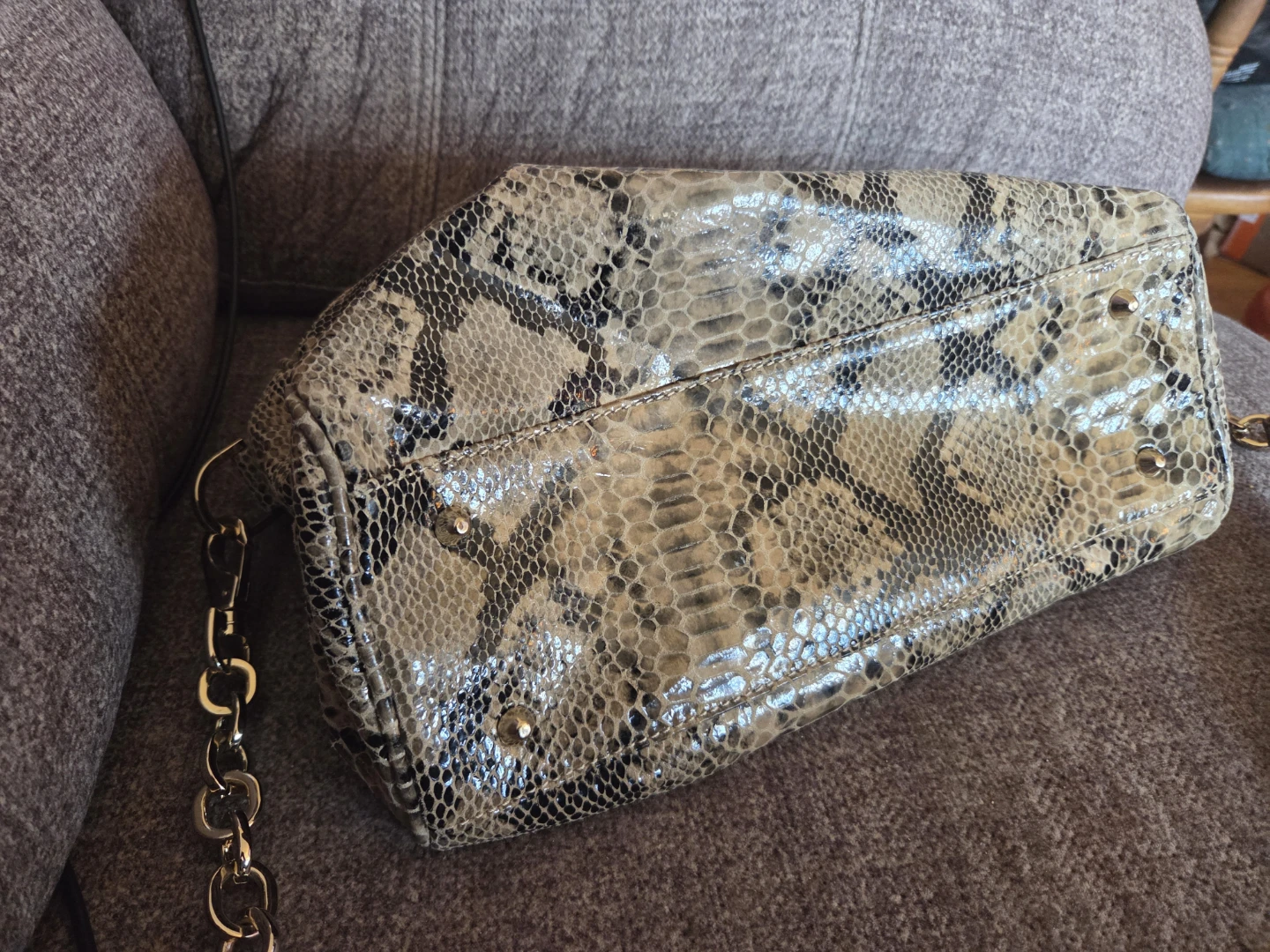 Danier Snakeskin Print Handbag - photo 5