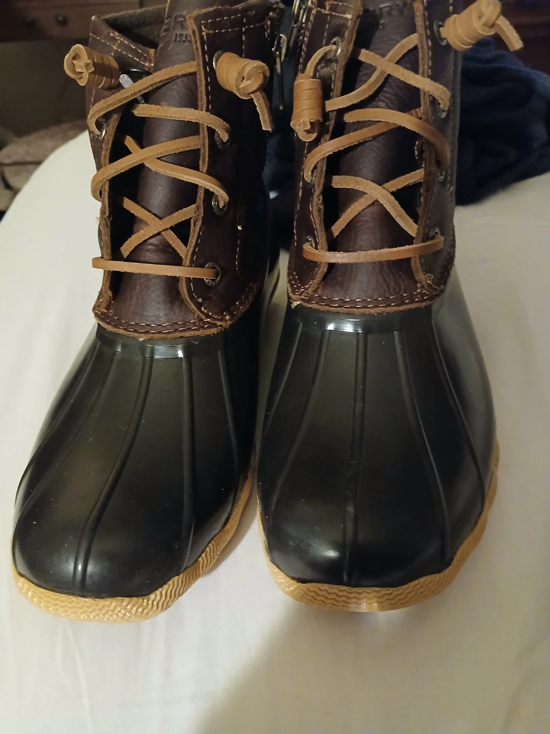Sperry Duck Boots Brown/Black Size 8 - photo 2