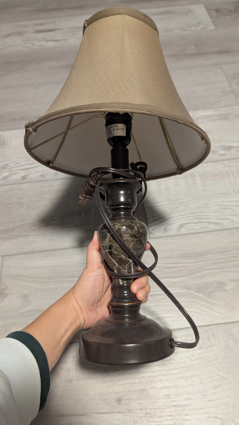 Small Brown Table Lamp 🥕