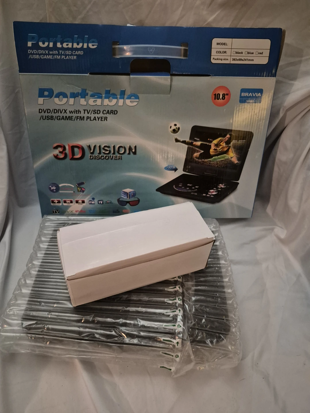 Portable DVD/DIVX Player with TV, USB, SD Card, Game & FM