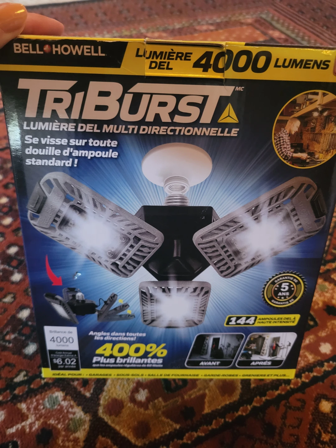 Bell+Howell TriBurst 4000 Lumens LED Multi-Directional Light