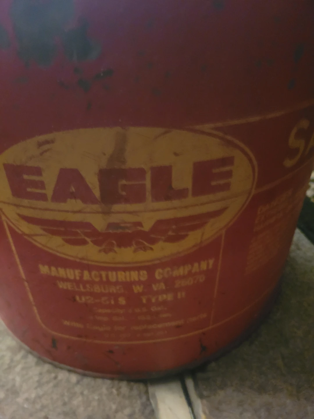 Eagle Red Metal Gas Can