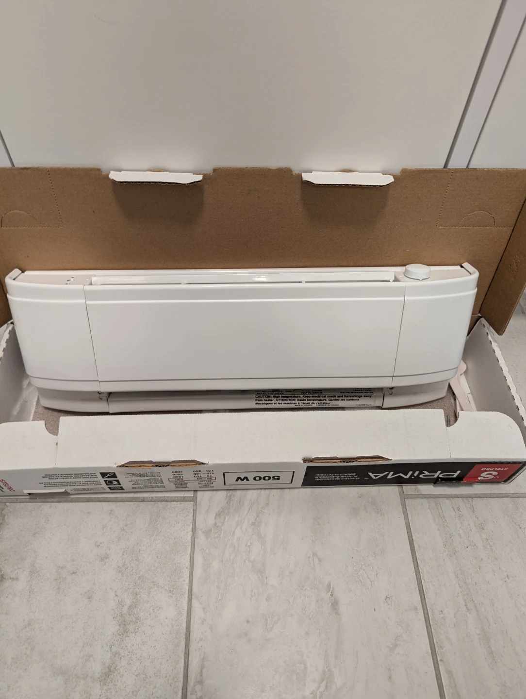 Stelpro Prima Compact Electric Baseboard Heater 500W - photo 3