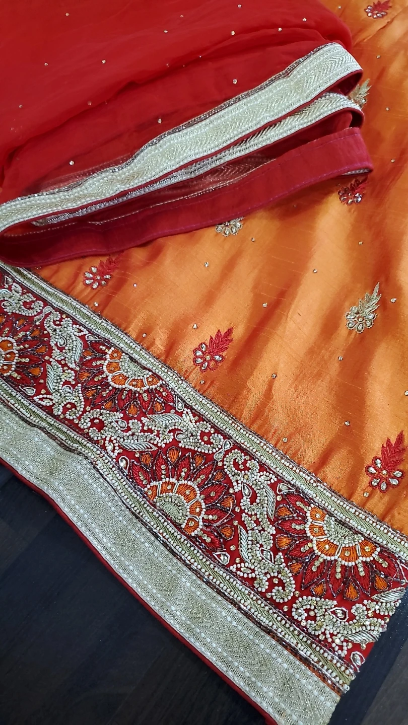 Orange & Red Salwar Kameez Suit - photo 2