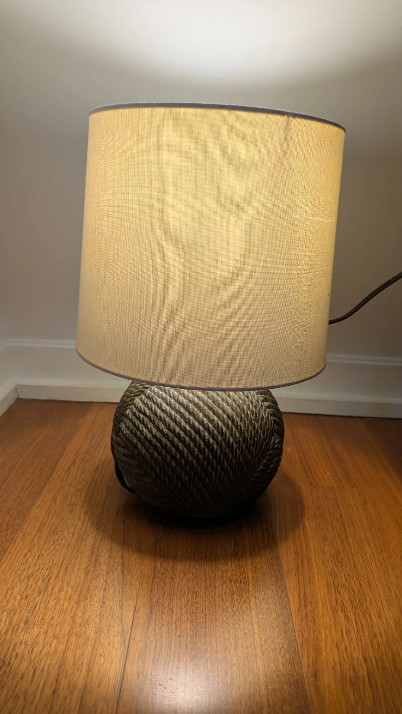 Table Lamp with Rope Base