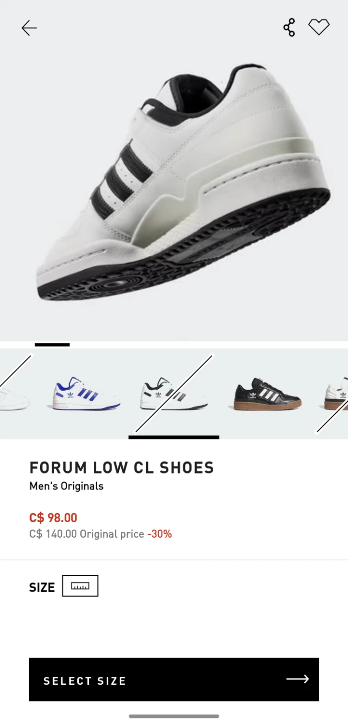 Adidas Forum Low CL Shoes Men's Originals White - photo 5