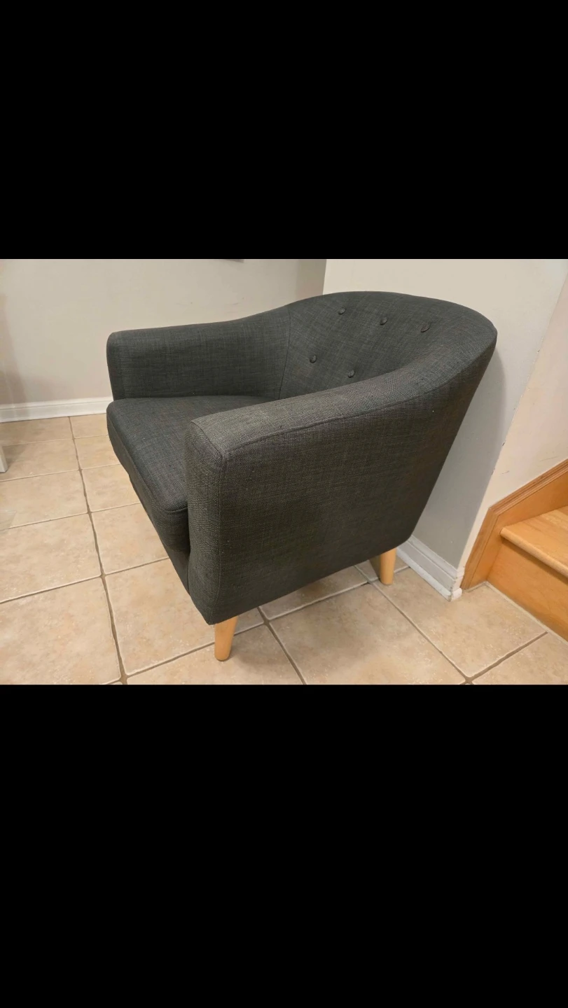 Dark Grey Armchair