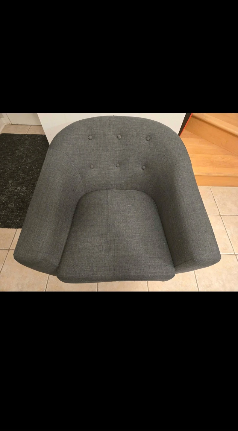 Dark Grey Armchair - photo 2
