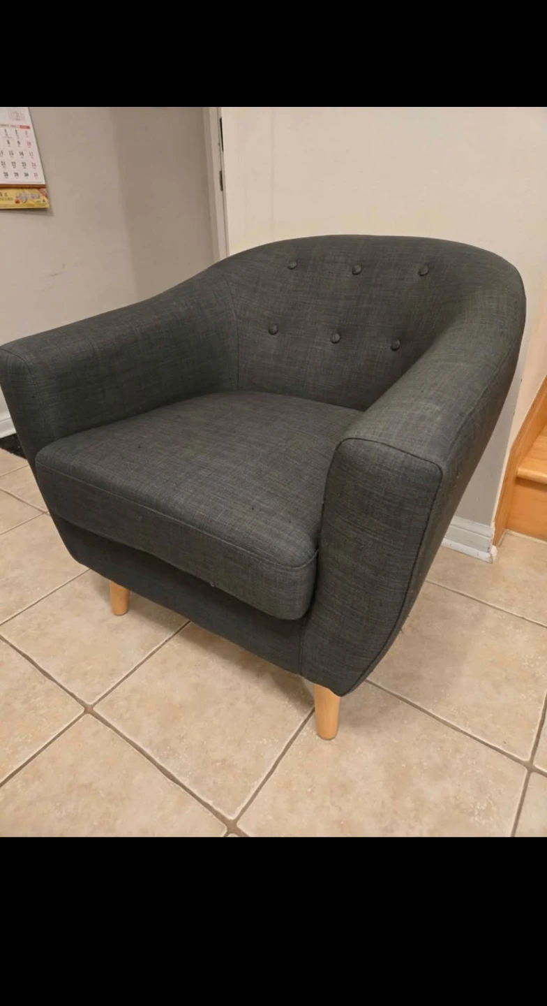 Dark Grey Armchair - photo 3