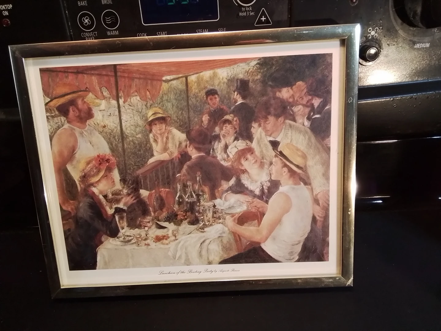 Framed Renoir "Luncheon of the Boating Party" Print 10.5x8.5" - photo 2