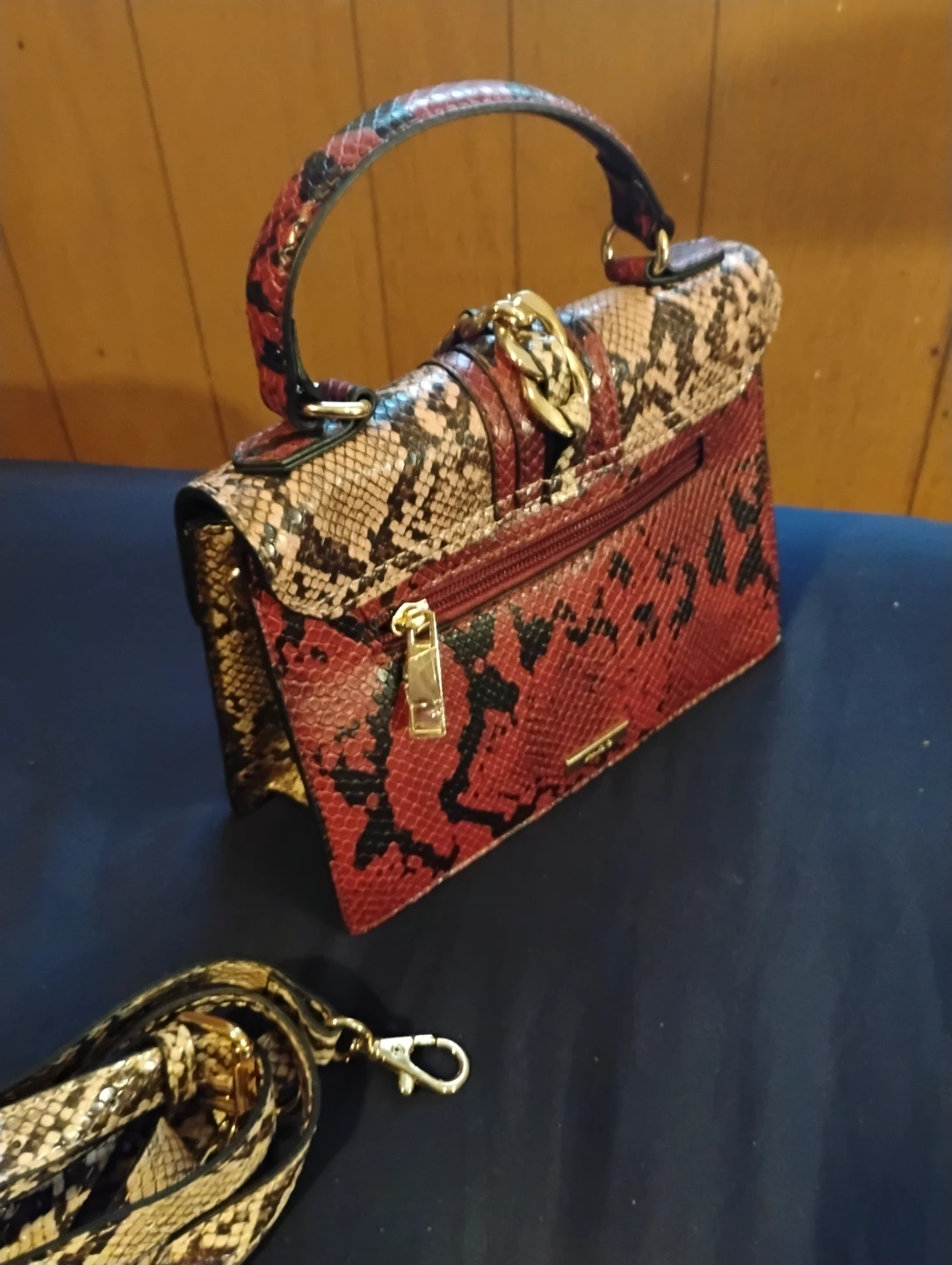ALDO Snakeskin Print Satchel - photo 2