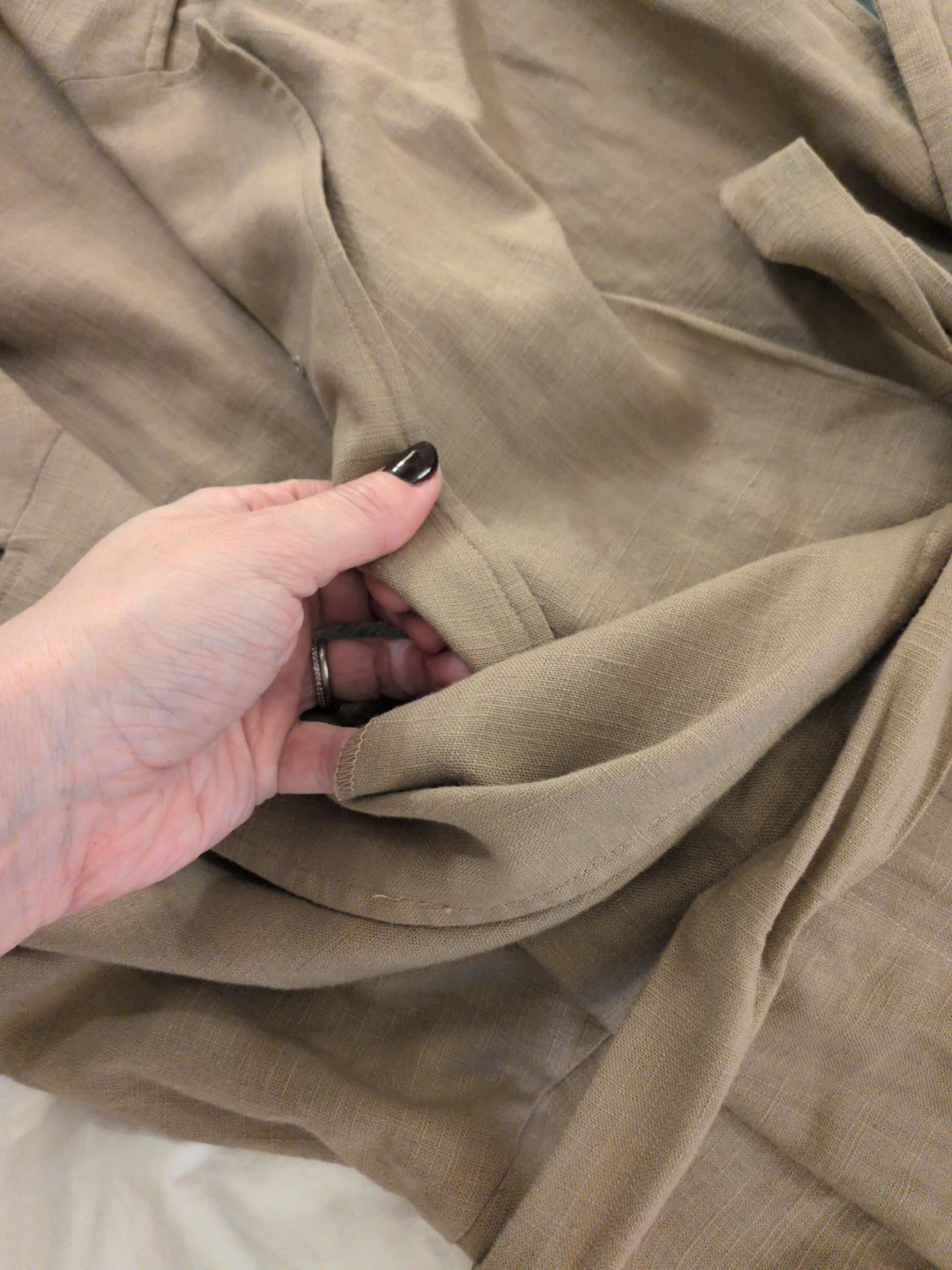RW&Co linen blend jumpsuit (light brown) - photo 3