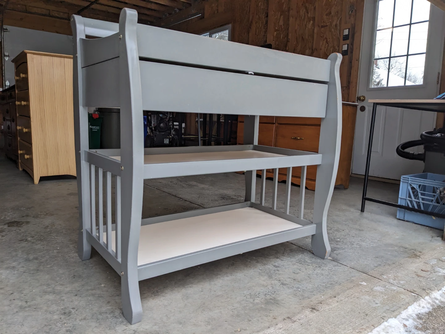 Baby Changing Table in Grey