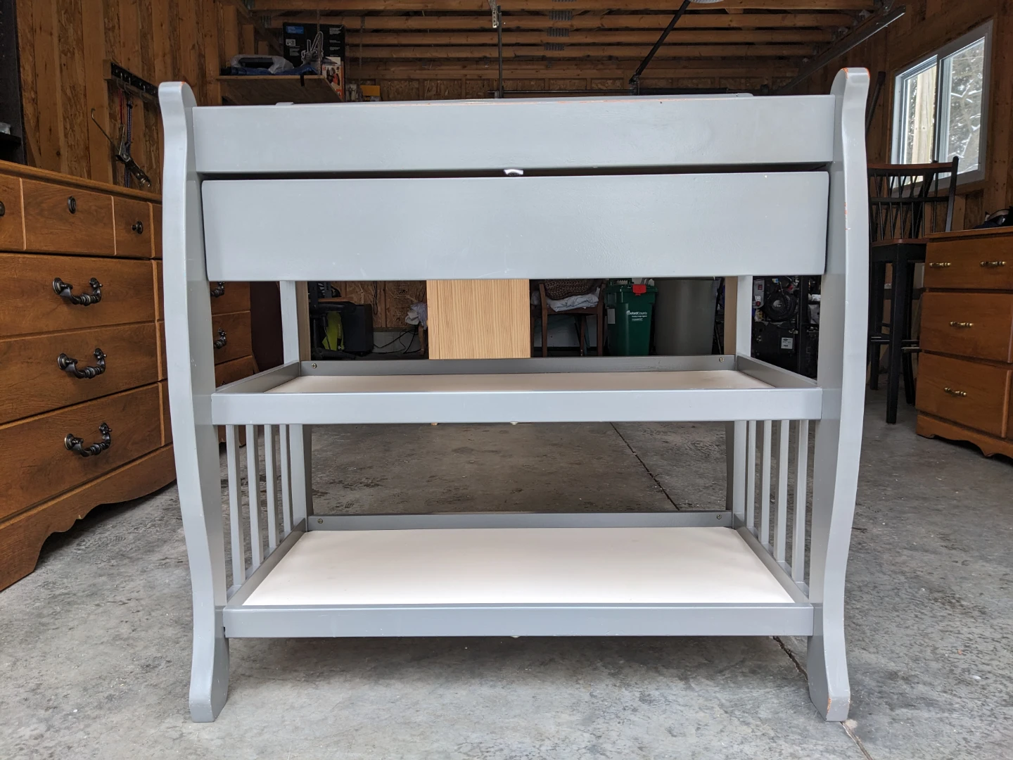 Baby Changing Table in Grey - photo 2
