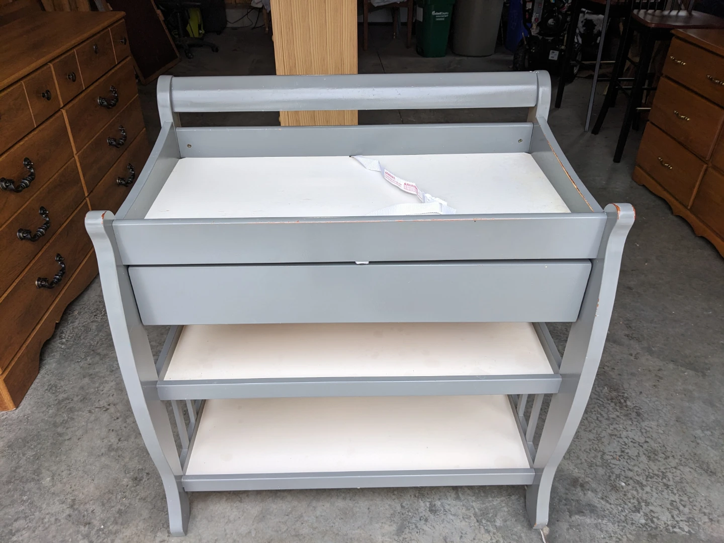 Baby Changing Table in Grey - photo 3