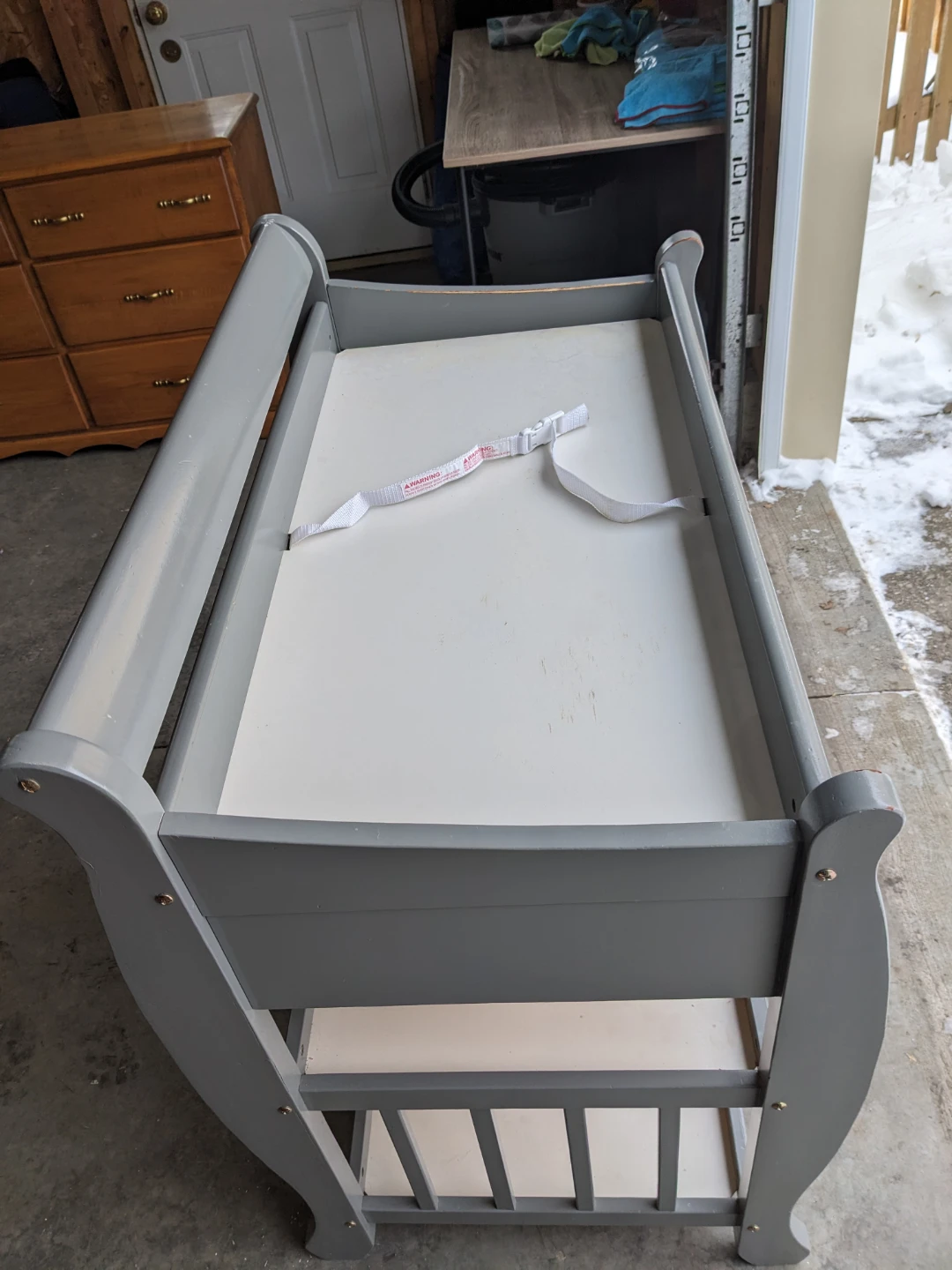 Baby Changing Table in Grey - photo 4