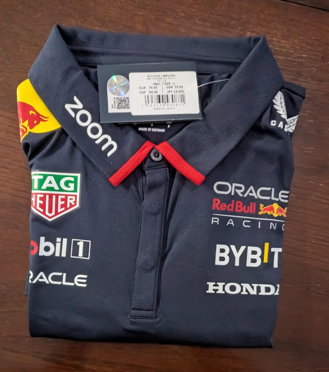 Red Bull Racing Team Polo Shirt 2024 - Men's Large