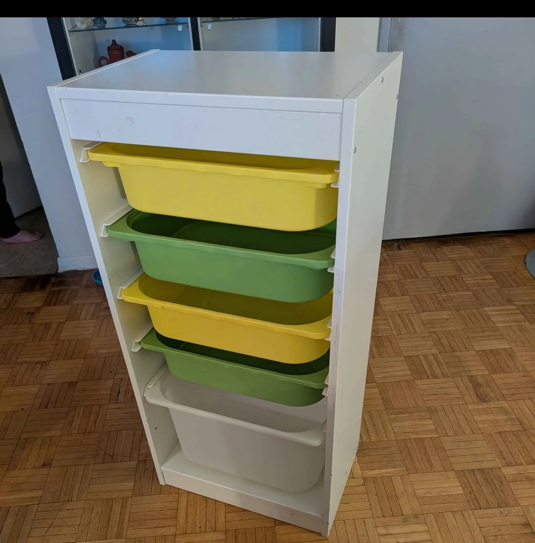 IKEA Trofast Storage Unit with Bins - photo 2