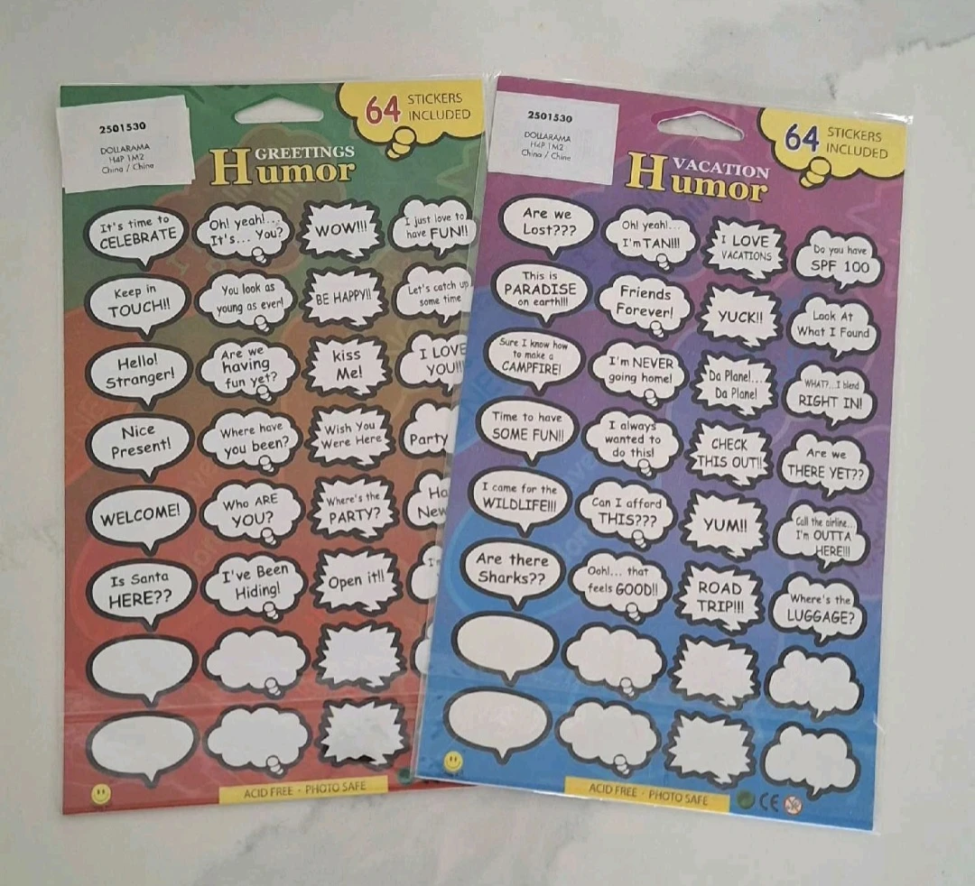 Humor Stickers (2 Packs) 🥕 - photo 2
