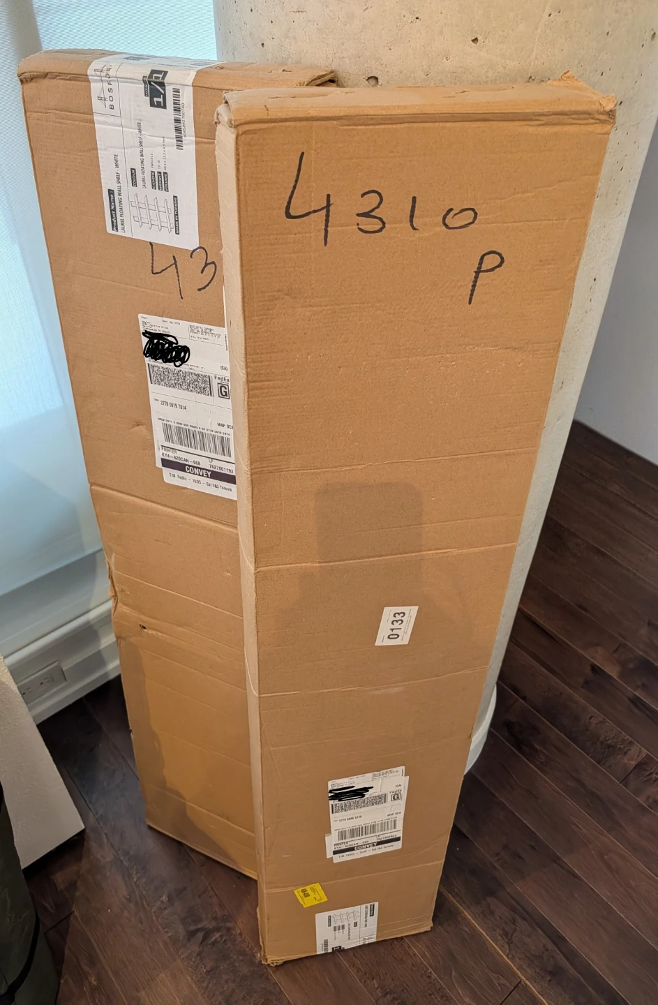 🆕 in box! White Floating Shelf (Originally $147 per!) - photo 3