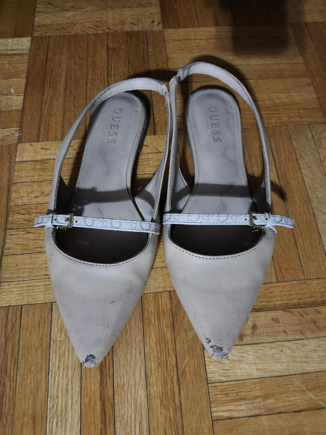 Guess Women's Beige Pointed Toe Slingback Flats - photo 4