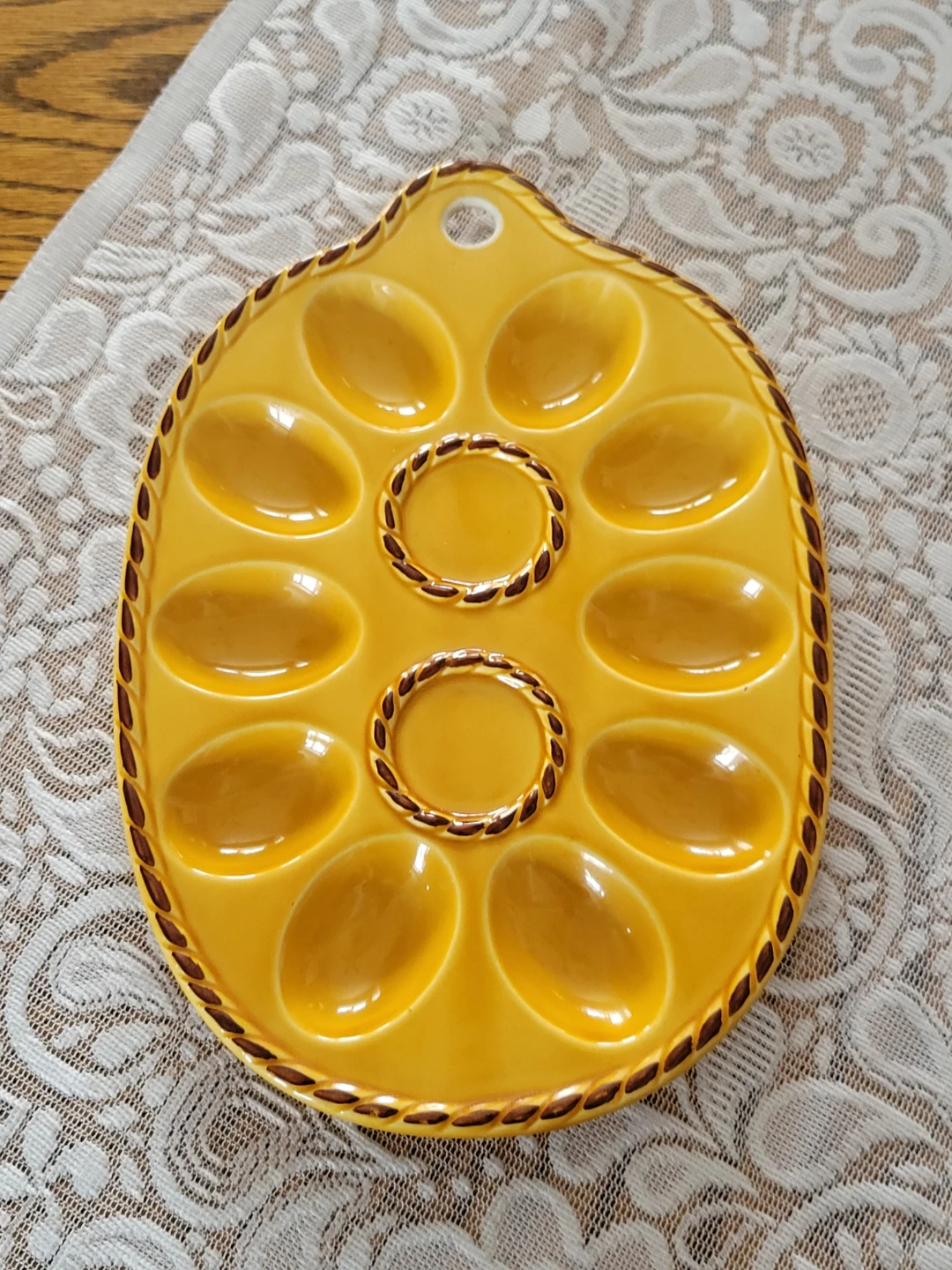 Vintage Japanese Deviled Egg Plate. Egg Platter