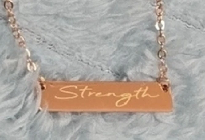 Strength Bar Necklace - photo 2