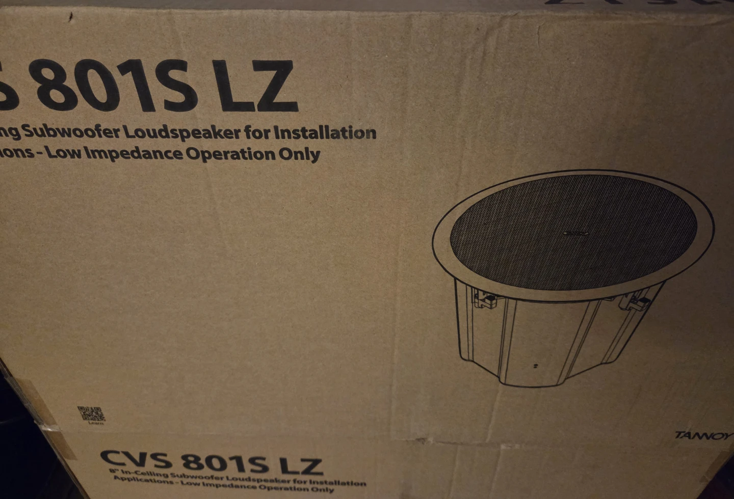 Tannoy CVS 801S LZ In-Ceiling Subwoofer Loudspeaker - photo 2
