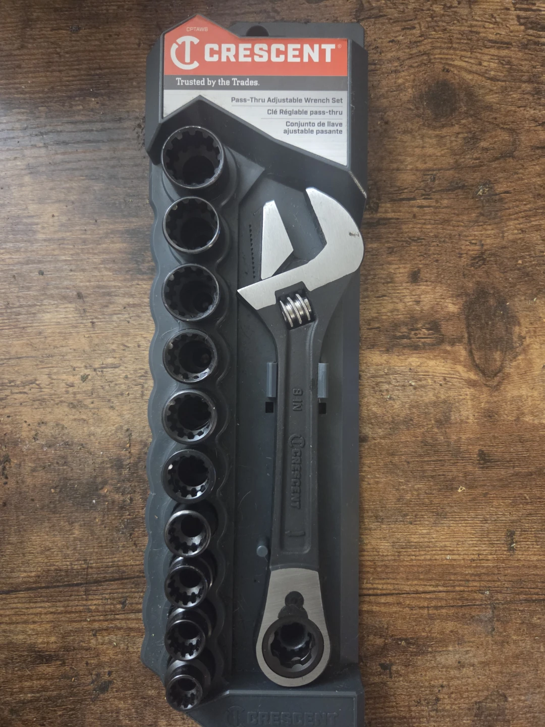 Crescent Pass-Thru Adjustable Wrench Set
