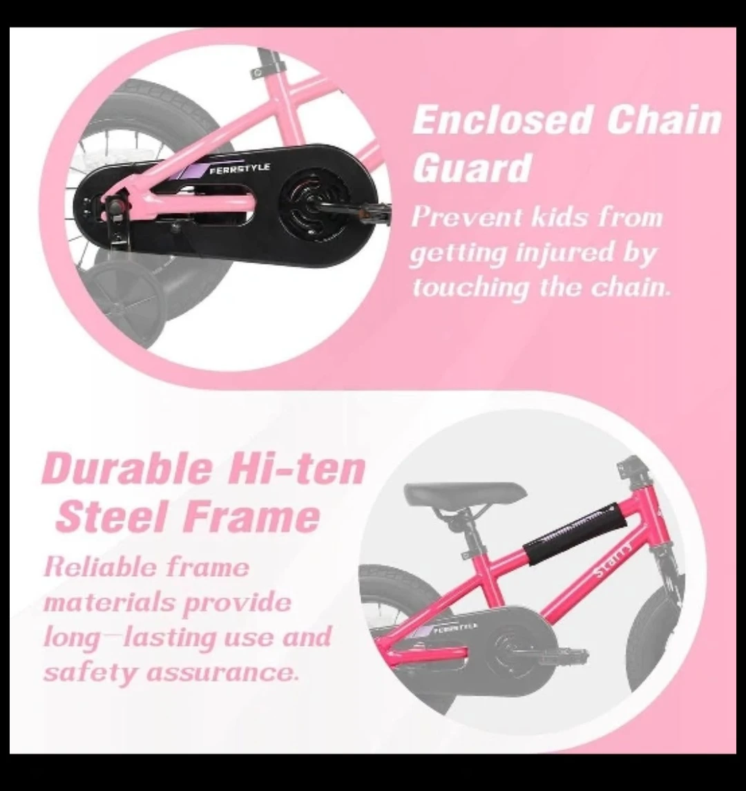 Starry Freestyle Kids Bike - 12 inch - Pink - photo 5