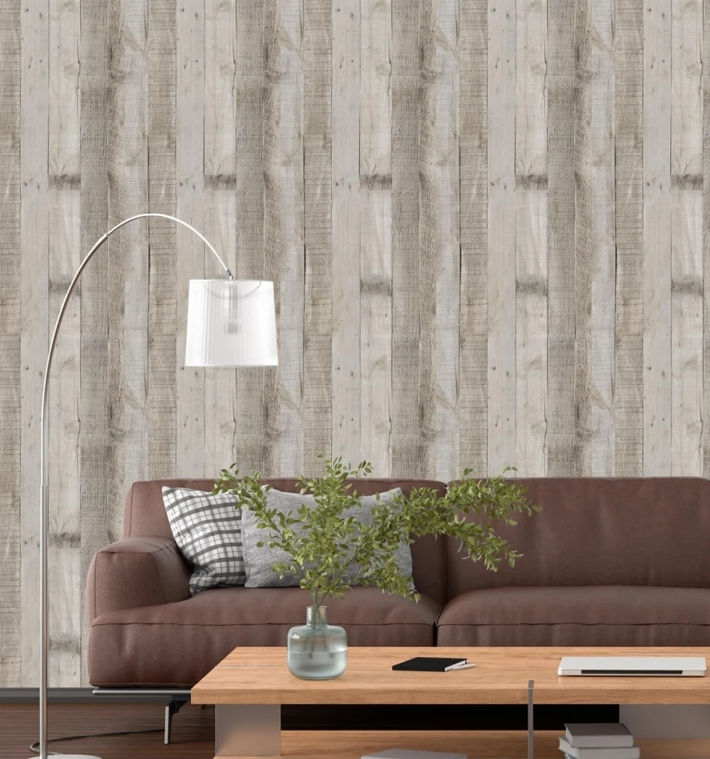 Wood Plank Peel and Stick Wallpaper - photo 2