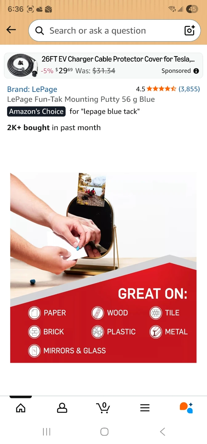 LePage Fun-Tak Mounting Putty 56g Blue - photo 5