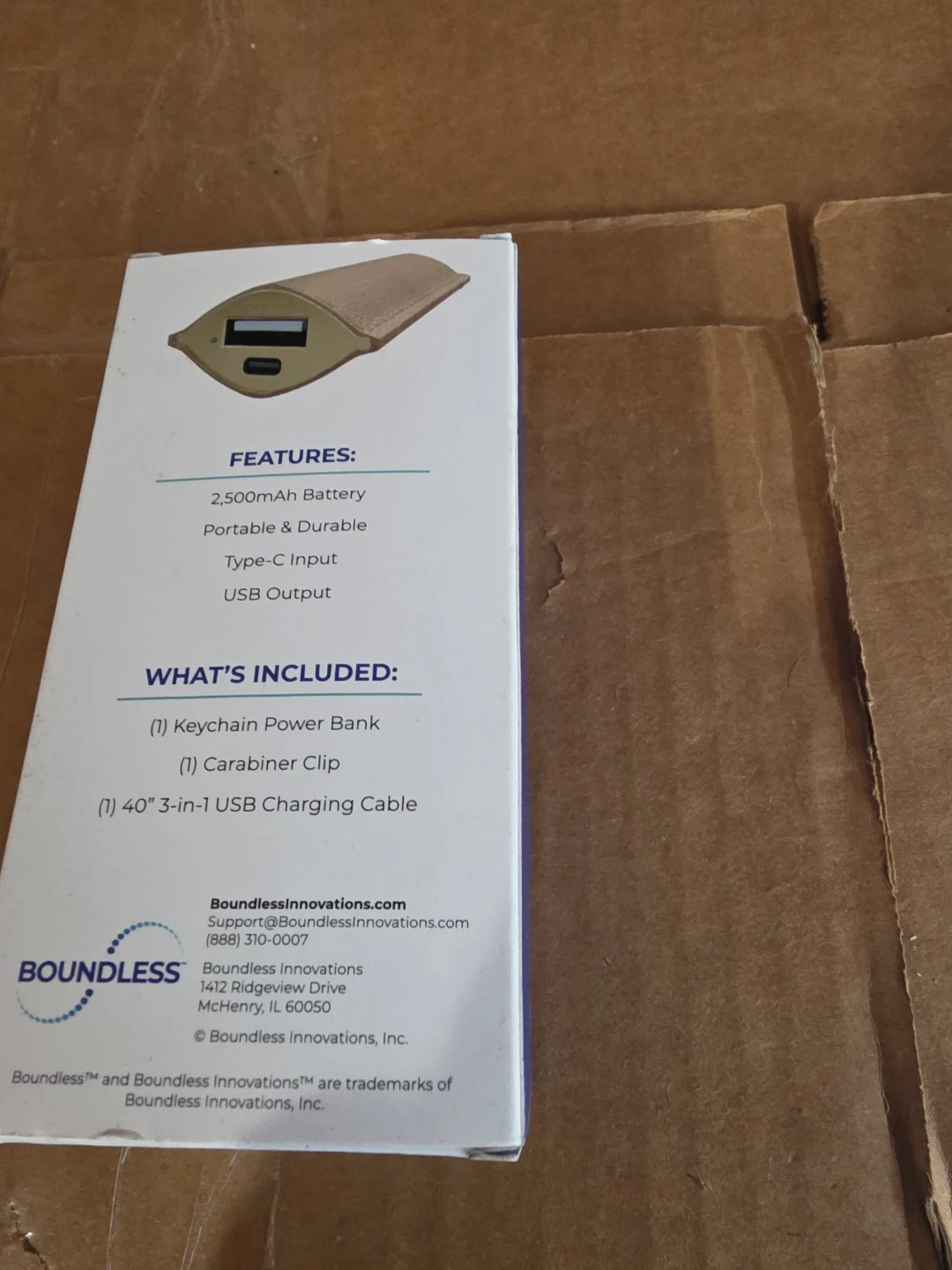 Boundless Keychain Power Bank - New in Box! - photo 2
